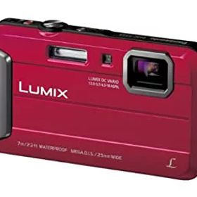 【中古】 パナソニック デジタルカメラ ルミックス FT25 防水 レッド DMC-FT25-R