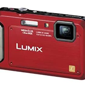 【中古】 パナソニック デジタルカメラ ルミックス 防水モデル シャイニーレッド DMC-FT20-R
