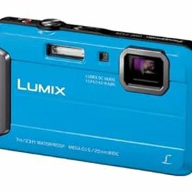 【中古】パナソニック デジタルカメラ ルミックス FT25 防水 ブルー DMC-FT25-A