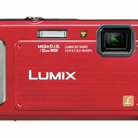 【中古】【良い】パナソニック デジタルカメラ ルミックス 防水モデル シャイニーレッド DMC-FT20-R