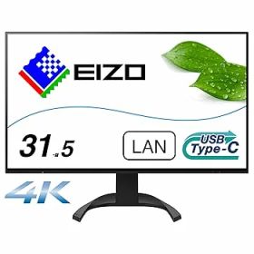 【中古】EIZO FlexScan EV3240X-BK (31.5型モニター/3840×2160/USB Type-C対応/ノートPC給電/疲れ目軽減/ブラック/The warranty is valid only in Japan