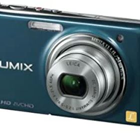【中古】パナソニック デジタルカメラ LUMIX FX77 スエードブルー DMC-FX77-A