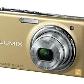 【中古】［状態良好］パナソニック デジタルカメラ LUMIX FX77 レオパードゴールド DMC-FX77-N