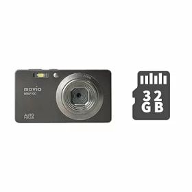 【中古】movio オートフォーカス機能 2.7インチ液晶搭載 コンパクトデジタルカメラ MicroSD32GBセット MAF100SET2