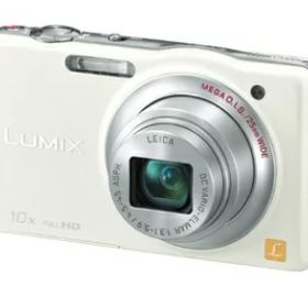 【中古】 パナソニック デジタルカメラ ルミックスSZ7 光学10倍ホワイト DMC-SZ7-W