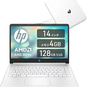 【中古-非常に良い】HP ノートパソコン HP 14s-fq0000 14インチ フルHD ブライトビュー IPSディスプレイ AMD 3020e 4GBメモリ 128GB SSD Windows11 Home（型番：3Y6C