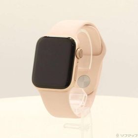 〔中古〕Apple(アップル) Apple Watch Series 6 GPS + Cellular 40mm ゴールドアルミニウムケース ピンクサンドスポーツバンド〔377-ud〕