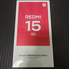 シャオミ(Xiaomi)の【国内版】【SIMフリー】REDMI 15 Xiaomi 4GB+128GB(スマートフォン本体)