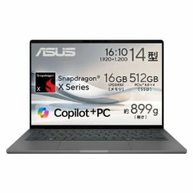ASUS ノートパソコン Zenbook SORA UX3407QA-PU16548GR アイスランドグレー UX3407QAPU16548GR (納期目安3週間~)