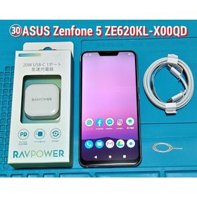 ゼンフォン(ZenFone)の㉚ASUS ZenFone 5 ZE620KL シルバーRAM:6GB(スマートフォン本体)