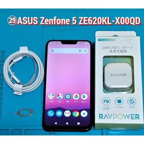 ゼンフォン(ZenFone)の㉙ASUS ZenFone 5 ZE620KL シャイニーブラック RAM:6G(スマートフォン本体)