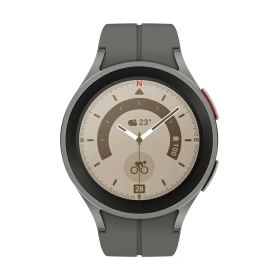 SAMSUNG サムスン Galaxy Watch5 Pro 45mm/ グレーチタニウム [Galaxy純正 国内正規品] SM-R920NZTAXJP