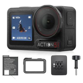 【中古】DJI アクションカメラ Osmo Action 5 Pro スタンダードコンボ 小型 1/1.3インチセンサー付き 防水 4K/120fps映像 被写体トラッキング 手ブレ補正 デュアルOLEDタッチ画面 スポーツ vlog ウェアラブルカ当店