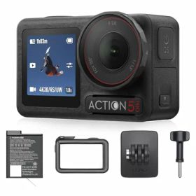 DJI アクションカメラ Osmo Action 5 Pro スタンダードコンボ 小型 1/1.3インチセンサー付き 防水 4K/120fps映像 被写体トラッキング 手ブレ補正 デュアルOLEDタッチ画面 スポーツ vlog ウェアラブルカ