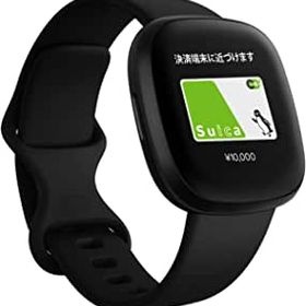 Fitbit Versa3 Alexa搭載/GPS搭載 スマートウォッチ Black ブラック L/S サイズ 日本正規品
