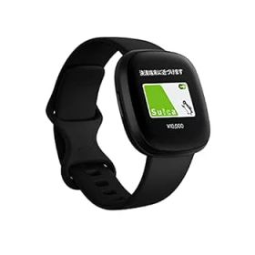 【中古】Fitbit Versa3 Alexa搭載/GPS搭載 スマートウォッチ Black ブラック L/S サイズ [日本正規品]