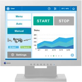 【送料無料】EIZO FDX1502T-TGY 38cm（15.0）型タッチパネル装着カラー液晶モニター DuraVision FDX1502T-T グレイ【在庫目安:僅少】