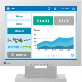 EIZO(エイゾー) FDX1502T-TGY 38cm（15.0）型タッチパネル装着カラー液晶モニター DuraVision FDX1502T-T グレイ