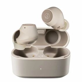 オーディオテクニカ ATH-CKS30TW+(E) ワイヤレスイヤホン bluetooth ノイズキャンセリング 重低音 最大約20時間再生 IP55 防水防塵 マルチポイント対応 小型軽量 アプリ対応 ヒアスルー 低遅延モード 置き忘れアラート BG