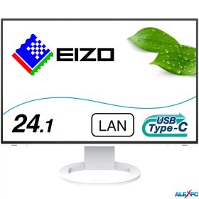 中古 EIZO FlexScan EV2495-WT CAD・BIM向けデイジーチェーン対応モニター 24.1型 フレームレス/1920x1200/USB Type-C(70W給電)/IPS/5m/ノアンチグレア/ホワイト Type-C/HDMI/DisplayPort 画面回転 高さ調整 送料無料