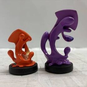 送料無料h11820 Nintendo 任天堂 ニンテンドー amiibo イカ ネオンパープル オレンジ 2点セット スプラトゥーンシリーズ ゲーム テレビゲー
