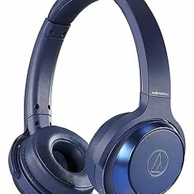 【中古】オーディオテクニカ ATH-WS330BT BL ヘッドホン bluetooth ワイヤレスヘッドホン 重低音 SOLID BASS 最大70時間再生 ブルー ATH-WS330BT BL