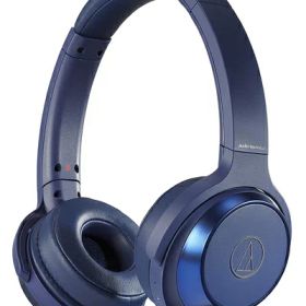 【中古】（新古品） オーディオテクニカ ATH-WS330BT BL ヘッドホン bluetooth ワイヤレスヘッドホン 重低音 SOLID BASS 最大70時間再生 ブルー ATH-WS330BT BL