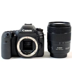 キヤノン Canon EOS 80D EF-S 18-135 IS USM レンズキット デジタル 一眼レフカメラ 【中古】