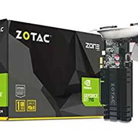 【中古】 ZOTAC GeForce GT 710 1GB DDR3 PCIE x 1 DVI HDMI VGA ロープロファイルグラフィックカード (ZT-71304-20L)