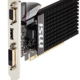 【中古】MSI ファンレス・ロープロファイル対応 GeForce GT 710 グラフィックカード メモリ1GBモデル GT710 1GD3H LP
