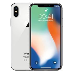 アイフォーン(iPhone)の【中古品】 iPhone X SIMフリー 64GB シルバー (スマートフォン本体)
