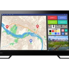 EIZO DuraVision 21.5インチタッチパネル装着カラー液晶モニター FDF2182WT-LBK レイドバックスタンドモデルです