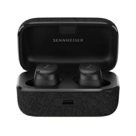 【中古】（新古品） ゼンハイザー Sennheiser ワイヤレスイヤホン bluetooth MOMENTUM True Wireless 3 ブラック 本社開発高性能シングルダイナミックドライバー 低遅延 aptX Adaptive マルチポイント ノイキャン 外音取込 Bluetooth 5.2 +Class1 途切れにくい Qi充