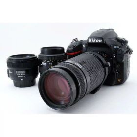 【中古】ニコン Nikon D810 単焦点&標準&望遠トリプルレンズセット 美品 ストラップ 付き