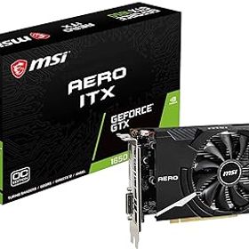 【中古】MSI GeForce GTX 1650 AERO ITX 4G OC グラフィックスボード VD6936