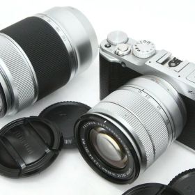【中古】【お買い得品】富士フイルム FUJIFILM X-A1 ダブルズームレンズキット [シルバー] CA01-R3366-3V2A 富士フイルム FUJIFILM Xマウント ミラーレス APS-C