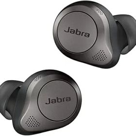 【中古】 Jabra Elite 85t ワイヤレスイヤホン bluetooth アクティブノイズキャンセリング チタニウムブラック マルチポイント対応 2台同時接続 外音取込機能 専用アプリ マイク付 セミオープンデザイン ワイヤレス充電対応 最大[国内正規品]