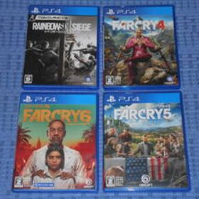 PS4ソフト4本セット ファークライ4(FARCRY4) ファークライ5(FARCRY5) ファークライ6(FARCRY6)レインボーシックスシージ(RAINBOW SIX SIEGE)