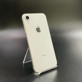 アップル(Apple)の【全額返金保証】【最速発送】Apple iPhone iPhone XR 128GB ホワイト au 美品 動作確認済(スマートフォン本体)