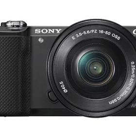 【中古】 SONY ミラーレス一眼 α5000 パワーズームレンズキット ブラック ILCE-5000L-B