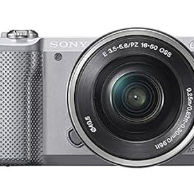 【中古】SONY ミラーレス一眼 α5000 パワーズームレンズキット シルバー ILCE-5000L-S