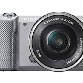 【中古】(非常に良い)SONY ミラーレス一眼 α5000 パワーズームレンズキット シルバー ILCE-5000L-S