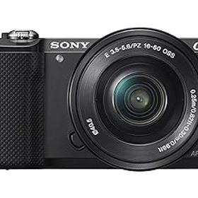 【中古】［非常に良い］SONY ミラーレス一眼 α5000 パワーズームレンズキット ブラック ILCE-5000L-B