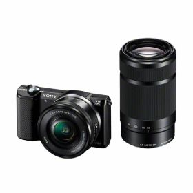 【中古】【1年保証】【美品】SONY α5000 ダブルズームレンズキット ブラック [ILCE-5000Y]