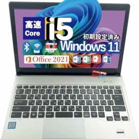【中古】中古パソコン Windows11, ノートパソコン office付 Lifebook S937 13.3インチ Core i5-7300U メモリ8GB/ SSD 256GB /WIFI/Camera/90日保証 (★メモリ：8GB★)