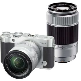 【中古】FUJIFILM ミラーレス一眼 X-A3 ダブルズームレンズキット シルバー X-A3WZLK-S当店保証30日間 人気モデル 高画質 売れ筋
