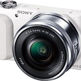 【中古】SONY ミラーレス一眼 NEX-3N パワーズームレンズキット E PZ 16-50mm F3.5-5.6 OSS付属 ホワイト NEX-3NL W