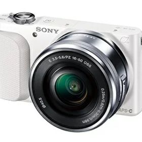 【中古】 SONY ミラーレス一眼 NEX-3N パワーズームレンズキット E PZ 16-50mm F3.5-5.6 OSS付属 ホワイト NEX-3NL W