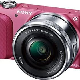 【中古】 SONY ミラーレス一眼 NEX-3N パワーズームレンズキット E PZ 16-50mm F3.5-5.6 OSS付属 ピンク NEX-3NL P