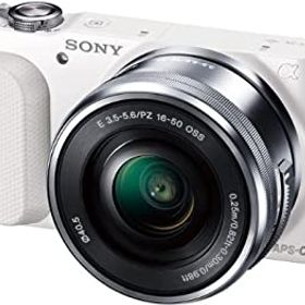 【中古】(非常に良い)SONY ミラーレス一眼 NEX-3N パワーズームレンズキット E PZ 16-50mm F3.5-5.6 OSS付属 ホワイト NEX-3NL W